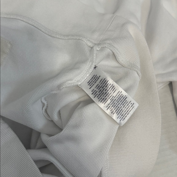 Black Label Ralph Lauren - White Crewneck Terry Sweatshirt/Short Set - Size M - Picture 10 of 10